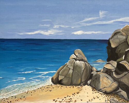 Blick aufs Meer van Reiner Stening, Schilderij te koop op Singulart