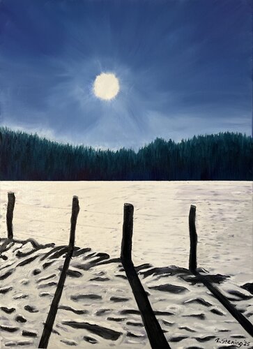 Winterlandschaft van Reiner Stening, Schilderij te koop op Singulart