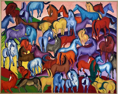„Hommage an Franz Marc“ Reiner Stening