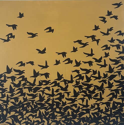 „Black birds“ von Reiner Stening, Malerei kaufen auf Singulart