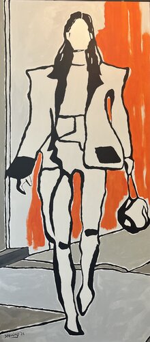 „flüchtige Begegnung 4“ by Reiner Stening, Painting for Sale on Singulart