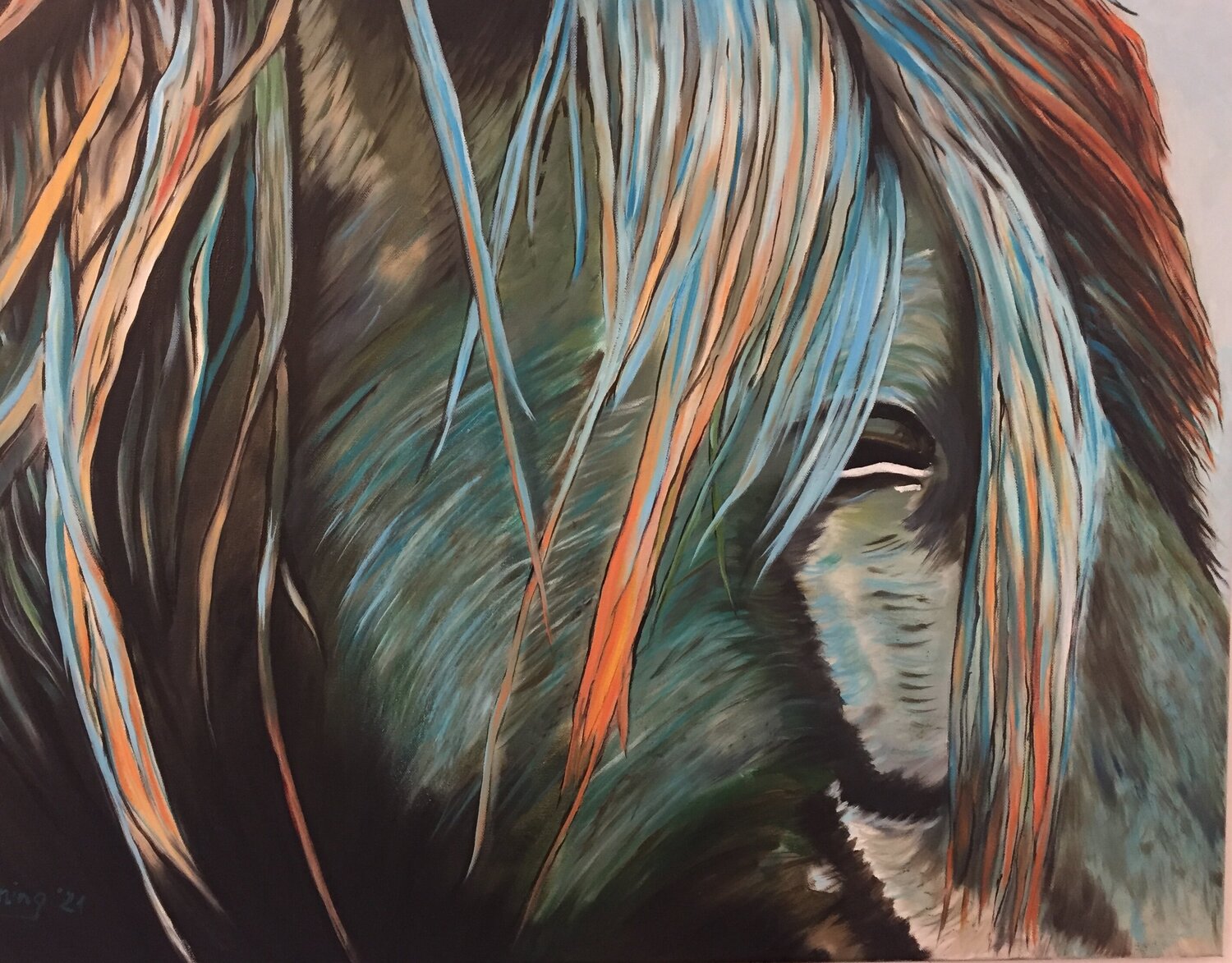 „Wildpferde Sardiniens 3“ Reiner Stening