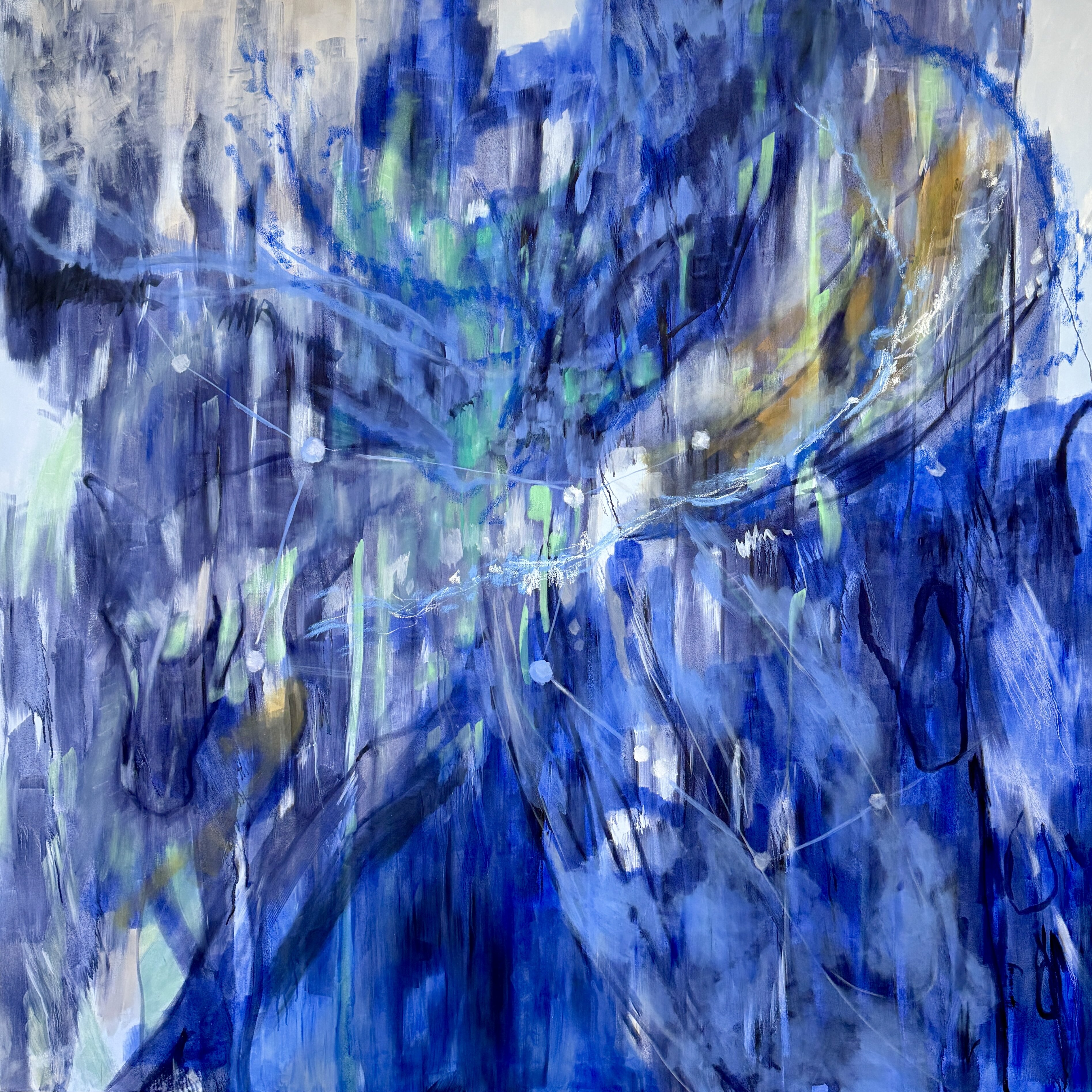 La chica que pintó el tiempo de azul