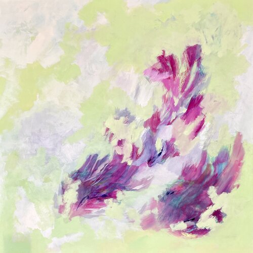 GREEN EYES In July di Sabine Hemming, Pittura in vendita su Singulart