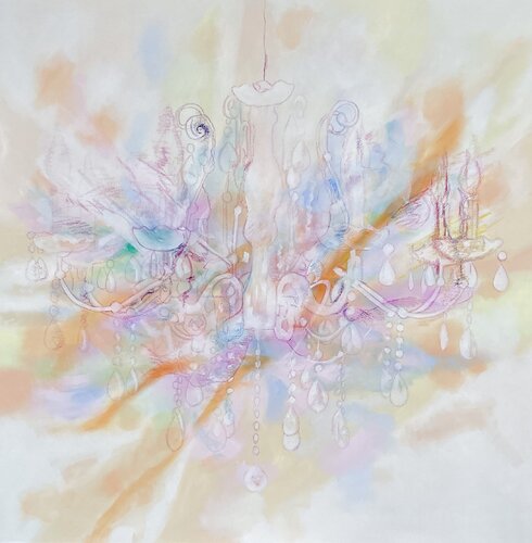 CHANDELIER "Luxury pastel extra 2" Sabine Hemming
