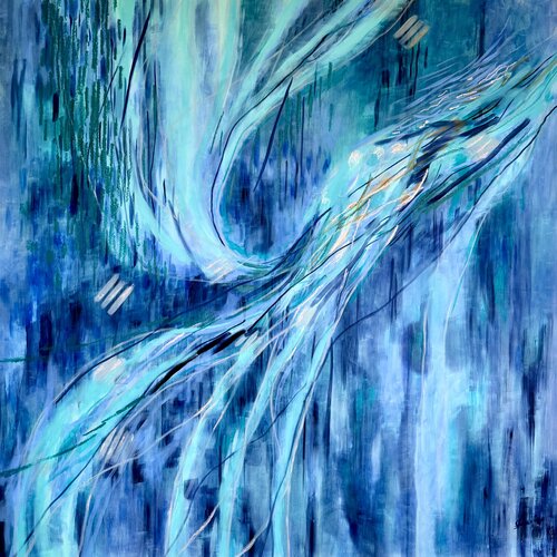 LIVING SHAPES Tidewalker di Sabine Hemming, Pittura in vendita su Singulart