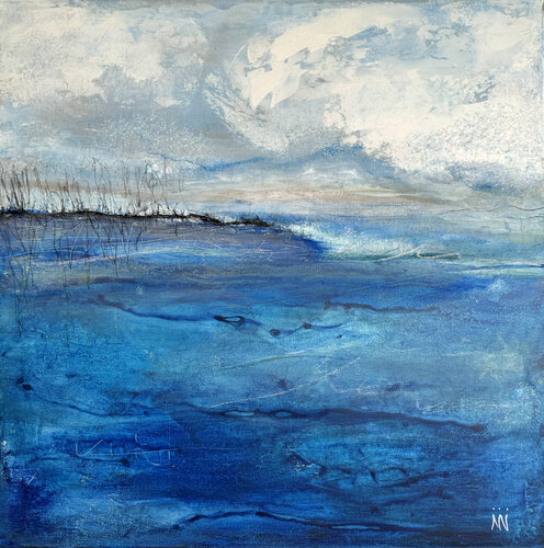 Meer bewegt von Nicole Nöhren, Malerei kaufen auf Singulart