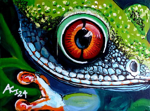 Froschauge von Johann Acher, Malerei kaufen auf Singulart