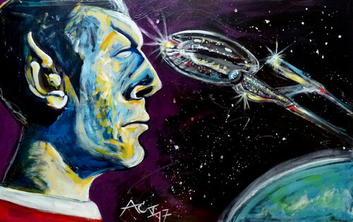 Commander Spock von Johann Acher, Malerei kaufen auf Singulart