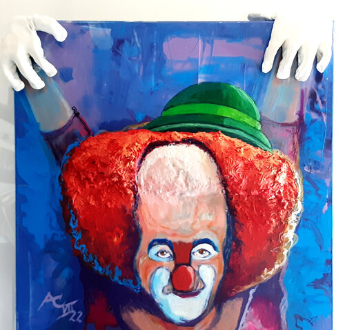 der Clown van Johann Acher, Schilderij te koop op Singulart