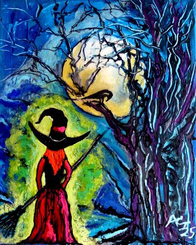 Mystic Lady de Johann Acher, Pintura a la venta en Singulart