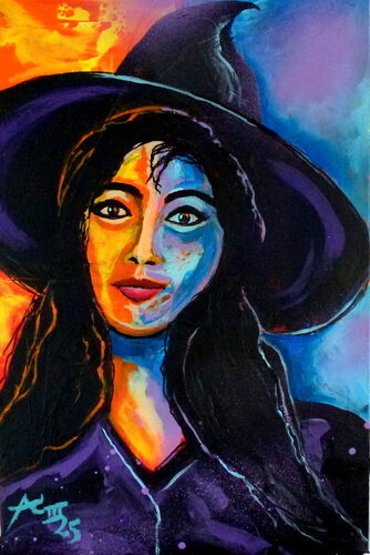 Mystic Lady 2 von Johann Acher, Malerei kaufen auf Singulart