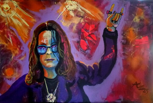 Rockstar - Ozzy Osbourne von Johann Acher, Malerei kaufen auf Singulart