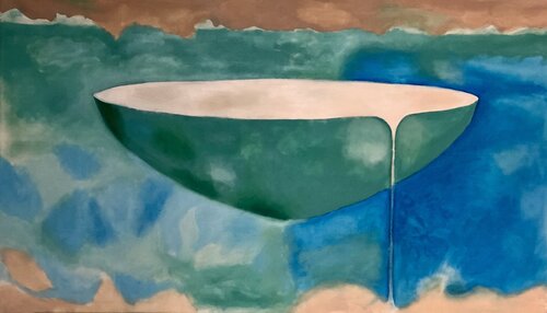 Cuenco levitando rebosante de paz von Francisco Serrano García, Malerei kaufen auf Singulart