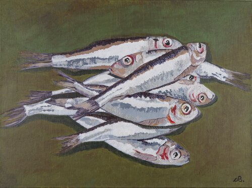 Pesci Azzurri von Cinzia Beretta, Malerei kaufen auf Singulart