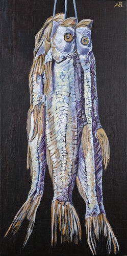 Pesci d'Oro von Cinzia Beretta, Malerei kaufen auf Singulart