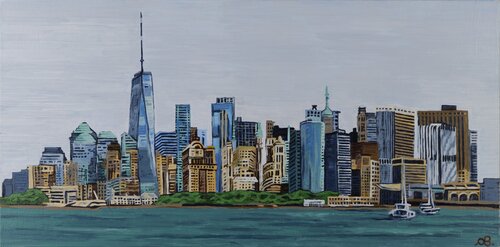 Skyline Symphony par Cinzia Beretta, Peinture en vente sur Singulart