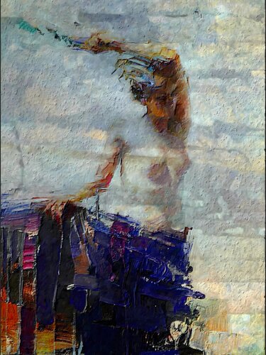 Woman  - Dream of the Night van Marina Fedorova, Schilderij te koop op Singulart