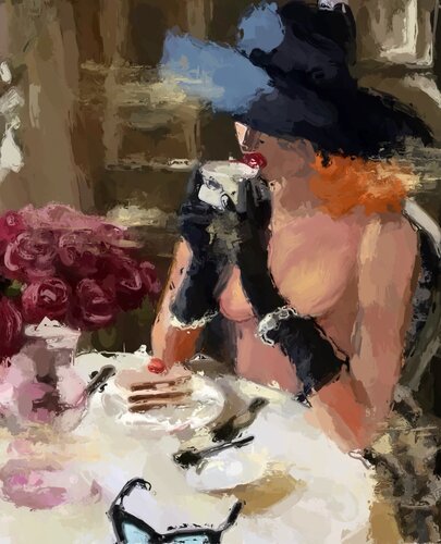 Elegant Woman by Marina Fedorova, Painting for Sale on Singulart