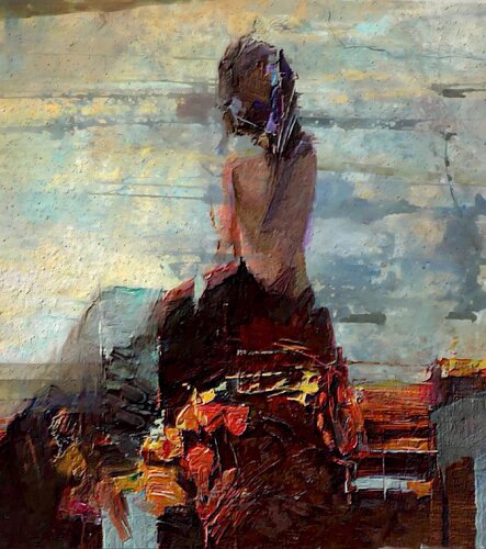 Wild rose, portrait beautiful Lady by Marina Fedorova, Painting for Sale on Singulart
