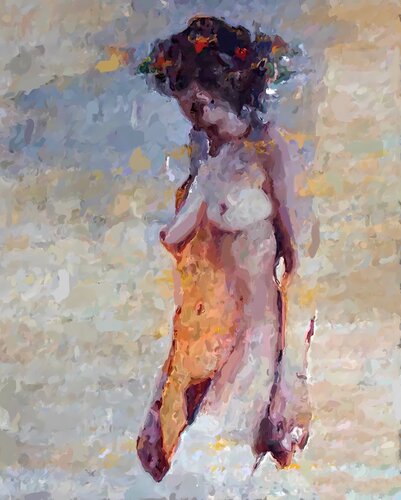 DayBeauty, woman portrait von Marina Fedorova, Malerei kaufen auf Singulart