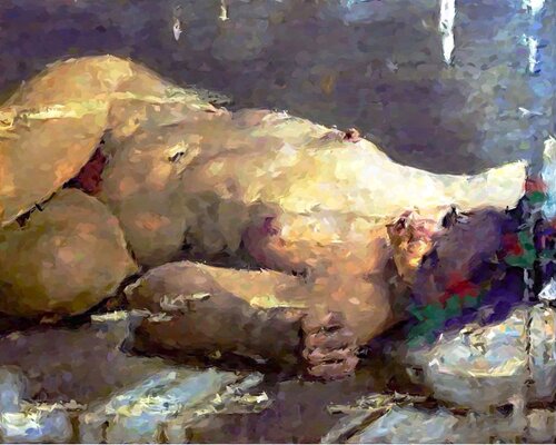 Beautiful woman on dream di Marina Fedorova, Stampa in vendita su Singulart