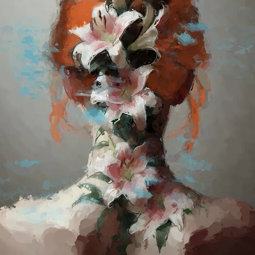 Not just the flowers di Marina Fedorova, Pittura in vendita su Singulart