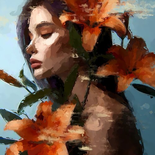 INSPIRATION van Marina Fedorova, Schilderij te koop op Singulart