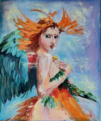 In the arms of heaven di Marina Fedorova, Pittura in vendita su Singulart