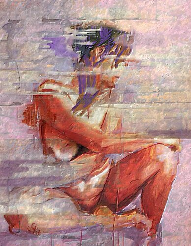Pink Mood van Marina Fedorova, Schilderij te koop op Singulart