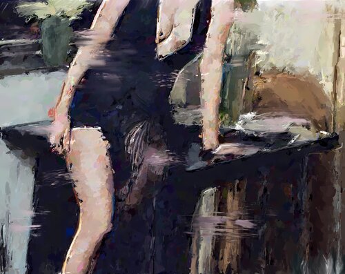 Parisien cafe von Marina Fedorova, Malerei kaufen auf Singulart