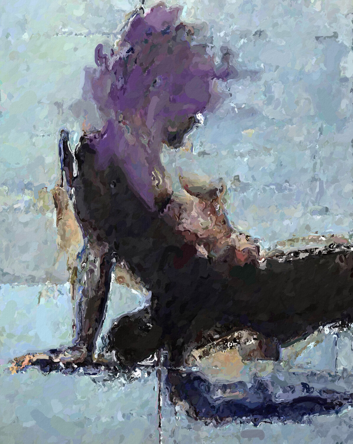 NOCTURNAL MYSTERIES, PORTRAIT Marina Fedorova Originalgemälde zu verkaufen