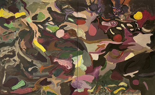 Garden No.4 (diptych) von Maruta Konceviča, Malerei kaufen auf Singulart
