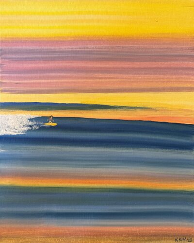 Surferin 2 di Luisa Katharina Marschner, Pittura in vendita su Singulart