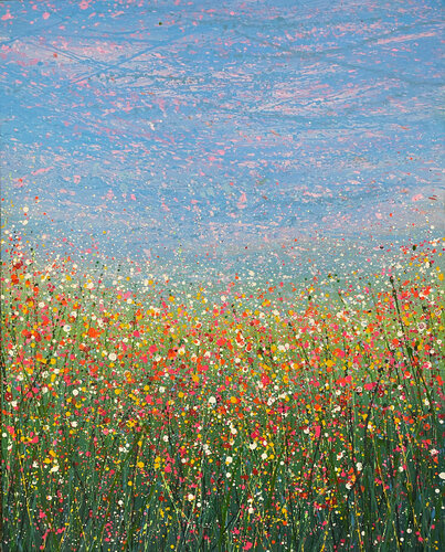 Field with flowers 17 di Ivan Didovodiuk, Pittura in vendita su Singulart