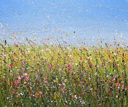 Field with flowers 19 di Ivan Didovodiuk, Pittura in vendita su Singulart