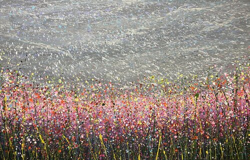 Rain in the field 2 van Ivan Didovodiuk, Schilderij te koop op Singulart
