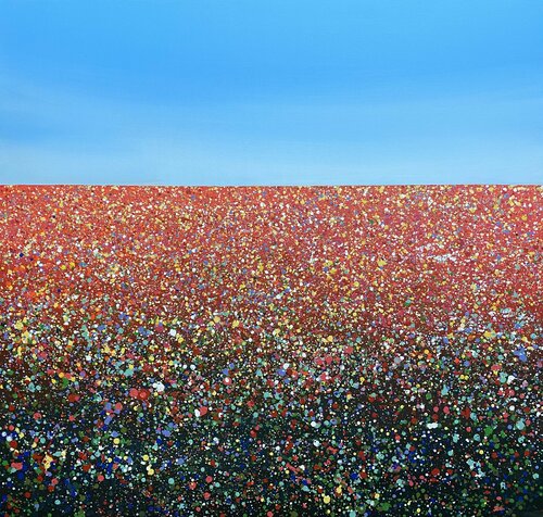 Red field 3 van Ivan Didovodiuk, Schilderij te koop op Singulart