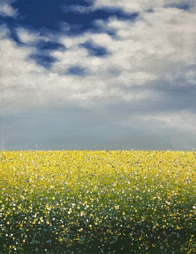 Yellow field van Ivan Didovodiuk, Schilderij te koop op Singulart