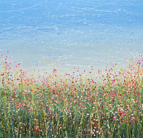 Field with flowers 27 di Ivan Didovodiuk, Pittura in vendita su Singulart