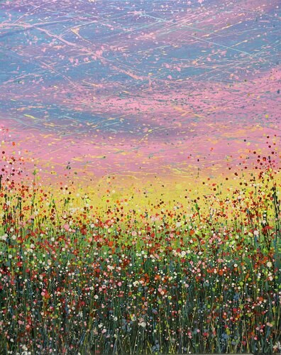 Field with flowers 31 di Ivan Didovodiuk, Pittura in vendita su Singulart