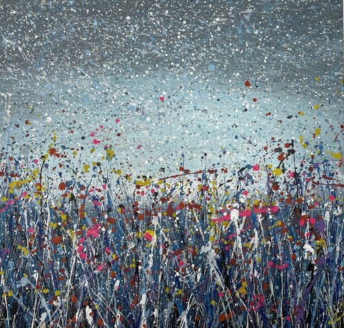 The first snow in the field di Ivan Didovodiuk, Pittura in vendita su Singulart