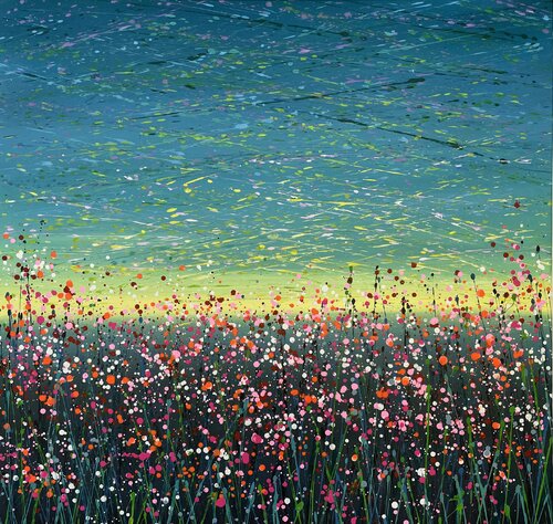 Field with flowers 35 van Ivan Didovodiuk, Schilderij te koop op Singulart