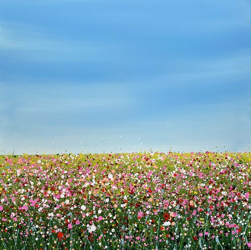Field with flowers 43 von Ivan Didovodiuk, Malerei kaufen auf Singulart