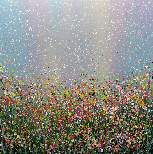 Field with flowers 46 di Ivan Didovodiuk, Pittura in vendita su Singulart