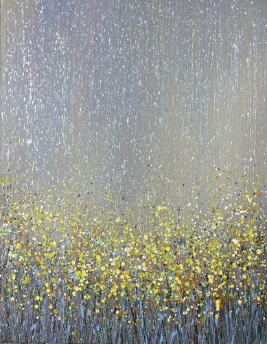 Yellow flowers 7 di Ivan Didovodiuk, Pittura in vendita su Singulart