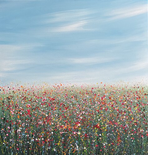 Field with flowers 58 di Ivan Didovodiuk, Pittura in vendita su Singulart