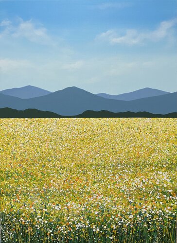 Field with flowers 66 di Ivan Didovodiuk, Pittura in vendita su Singulart