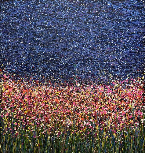 Field at night 3 di Ivan Didovodiuk, Pittura in vendita su Singulart