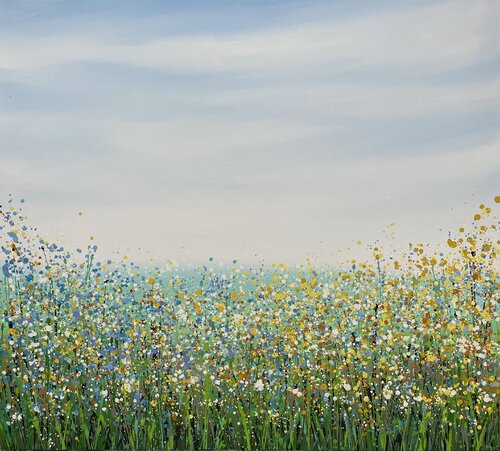 Field with flowers 86 di Ivan Didovodiuk, Pittura in vendita su Singulart